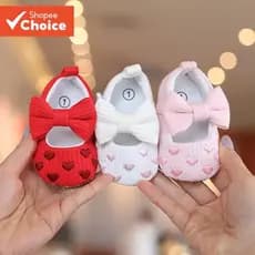 Adoráveis Sapatos De Bebê Com Laço Macio Para Meninas – Calçados Antiderrapantes Atividades Ao Ar Livre De 0 A 18 Meses