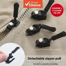 Feminino 6 Pçs Zíper Reparador Puxa Conjunto De Substituição Removível Bobina De Náilon Sliders Clipe Costura Artesanato
