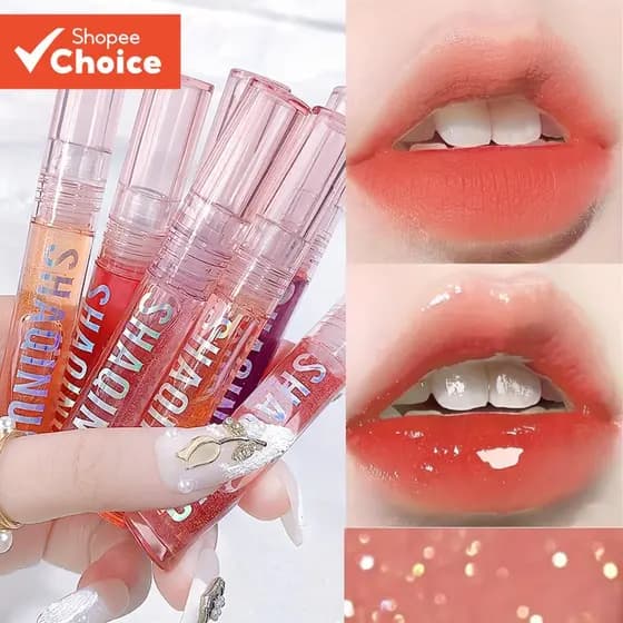 Water Light Lip Care Oil Glass Hidratante Conjunto De Presente Para O Dia Dos Namorados