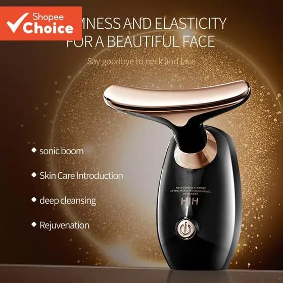 Massageador Facial E Pescoço Com Bateria AAA-Dispositivo Portátil De Aperto Levantamento , Ferramenta De Beleza