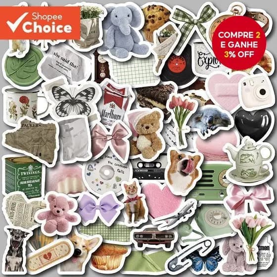 Ins Trendy 58PCS Adesivos Para Laptop À Prova D'água Bonitos Designs Washi Garrafas De Água Scrapbooking