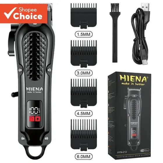 HYN-212 Máquina De Cortar Cabelo Profissional Recarregável Corte De Elétrica Aparador De Barba Barbeador Masculino
