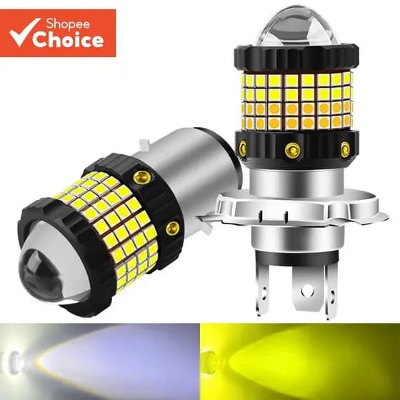 Motocicleta LED 360 ° Lâmpadas De Farol H4 H6 BA20D 60SMD 3030 & amp ; Lente Do Projetor 3570 CSP De Moto Com Feixe Alto