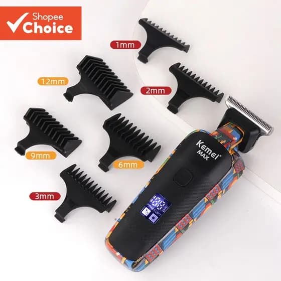 Kemei Max5090 Aparador De Cabelo Para Homens Barba Trimer Profissional Máquina De Cortar Elétrica Corte Barbeador
