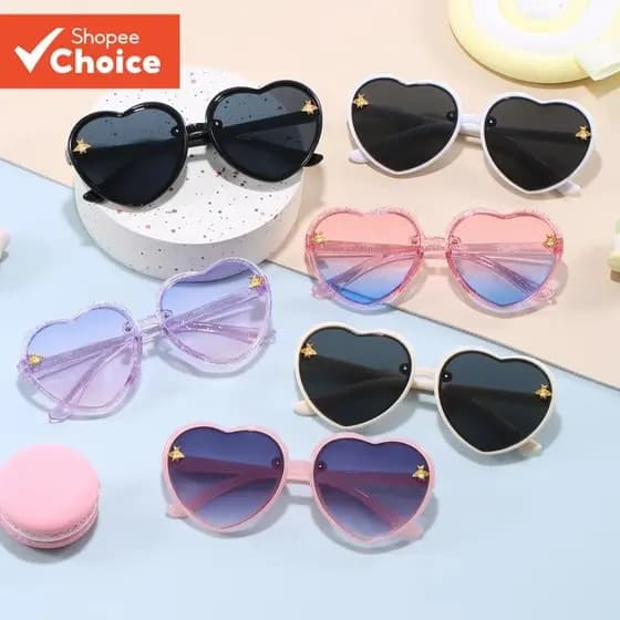 Bebê Meninas Dos Desenhos Animados Crianças Óculos De Sol Proteção Uv400 Ajustável Bonito Criança Ao Ar Livre