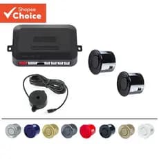 Kit de Sensor de Estacionamento 2 Sensores 22mm Radar de Backup 12V Campainha para Carro