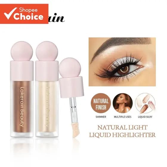 Luminizador Lakerain Silky Glow Contorno Shimmer Iluminador Liquido Para Face e Corpo
