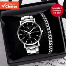 Rel贸gio Masculino De Neg贸cios , Pulseira De Liga E Com Movimento De Quartzo , Adequado Para Festas , Reuni玫es