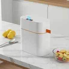 Lixeira automática inteligente para a sala de estar, lixeira fina com sensor sem toque para quarto, banheiro e cozinha