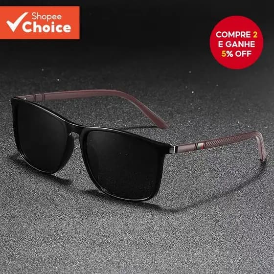 Óculos De Sol Polarizados Polarking Masculino Vintage Clássico Para Dirigir Pesca UV400