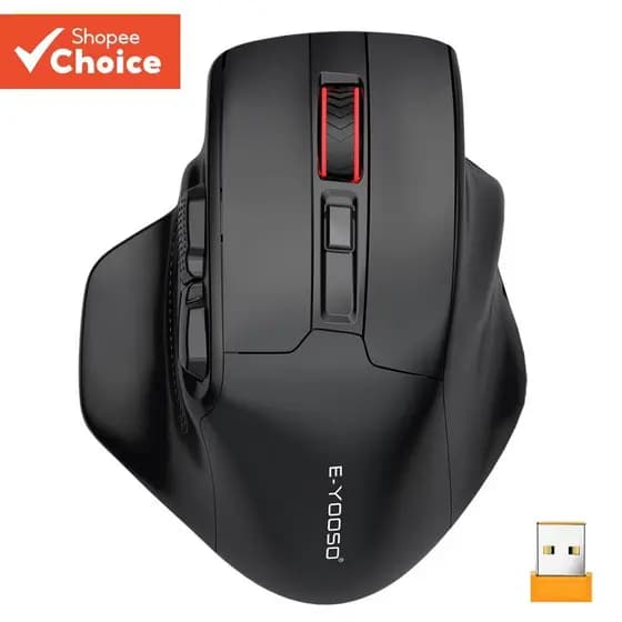 E-YOOSO X-31 USB 2.4G Sem Fio Grande Mãos Mouses Gamer 4800 DPI 5 Botões PC Laptop Computador