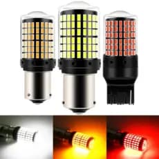 Lâmpadas De Sinalização LED Canbus 1156 P21W BA15S T20 7440 Super Brilhantes
