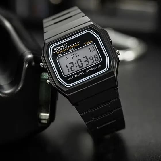 Rel贸gio Esportivo Masculino Ativo | Pulseira Pl谩stica, Hora, Luz e Data | 脫tima Op莽茫o de Presente para F茅rias.