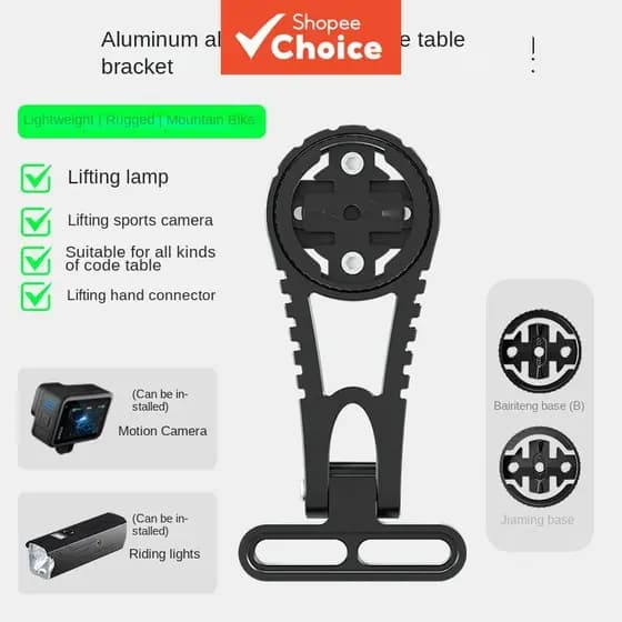 Suporte de Extensão Multifuncional de Liga de Alumínio para Ciclocomputador, Suporte de Montagem para Acessórios de
