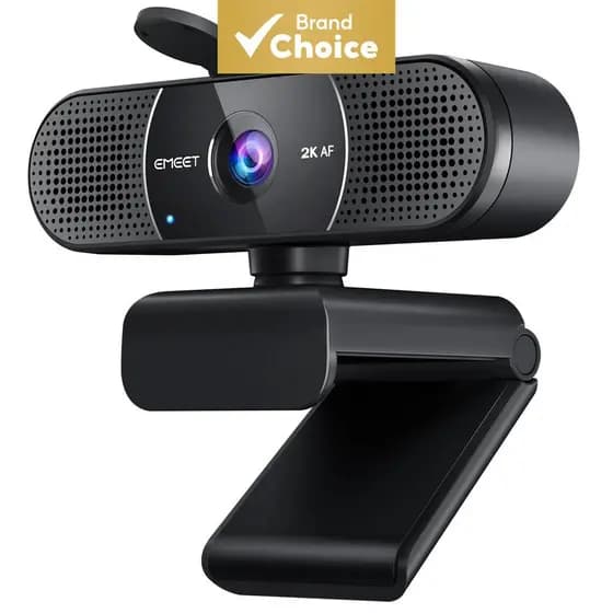 Câmera de Transmissão 2K QHD Webcam EMEET C960 2K USB com Microfone para