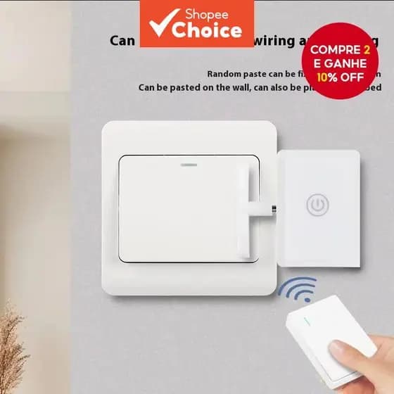 Interruptor Robô De Dedo Sem Fio Botão De Casa Inteligente Luz Preguiçosa Fora Do Clicker
