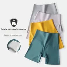 Cintura Alta Sem Costura Roupa Interior Feminina Calças De Segurança Levantamento De Barriga E Quadril shorts De Seda Ge