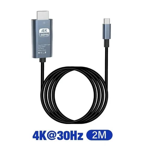 Adaptador De Cabo 4K USB-C Para HDMI Laptop PC Telefone TV Monitor Projetor MacBook Tablet