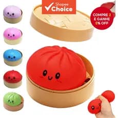 Dowmoo Bun Squishy Toy Lento Rising Soft Squeeze Relief Stress Fidget Toys Simulação Modelo De Comida Brinquedo Sensoria
