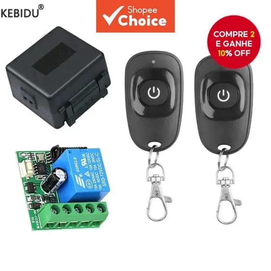 3 Pçs Conjunto 433Mhz Interruptor De Controle Remoto Sem Fio Universal DC 12V 1CH Módulo Receptor Relé DIY RF EV1527 Apr