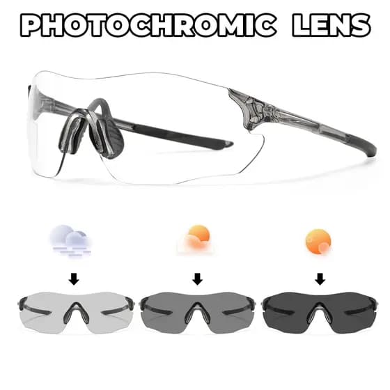 Óculos Esportivos Fotocromáticos Ultraleves De 23g-De Sol De Ciclismo UV400 Sem Moldura Para Viagens De Montanha E Avent