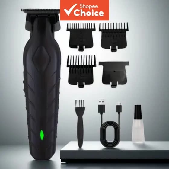 Máquina de cortar cabelo elétrica com fio, tesoura de barbeiro USB para esculpir óleo