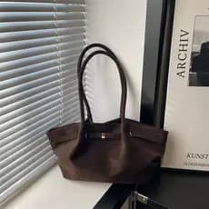Bolsa De Ombro De Camurça Vintage , Exclusiva De Grande Capacidade Para Estilo Boêmio Mulheres , Ano Novo E Dia Dos Namo