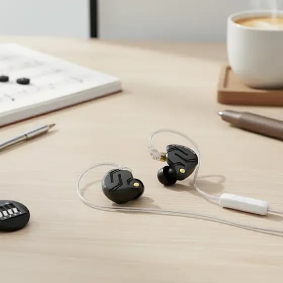KZ ZS12 PRO X Fones de Ouvido com Fio Híbridos 1DD+5BA, Monitores Intra-Auriculares HiFi Stereo, Fones de Ouvido Gamer