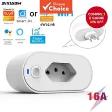 Dispositivo De Segurança Elétrica WiFi Smart Socket Ewelink APP Control Funciona Com Alexa E Google Home