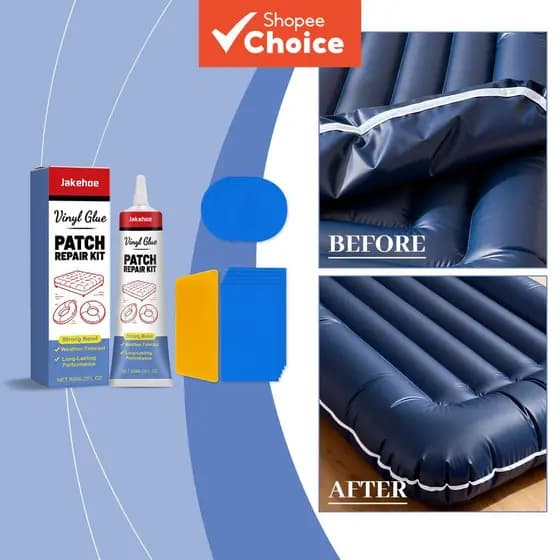 Kit Profissional De Reparo De Remendo De Cola De Vinil 60ml Para Colchão De Ar Inflável Com Remendos E Conjunto De Raspa