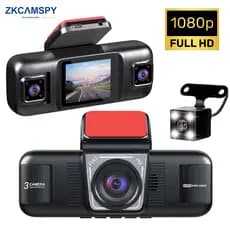 Câmera Veicular 4 Canais com Visão Noturna, DVR 360° para Carro, Gravação em Loop Frontal, Esquerda, Direita e Traseira