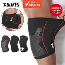 AOLIKES 1 peça cotoveleira de 7 mm de espessura para musculação, fitness, compressão elástica e manga de braço