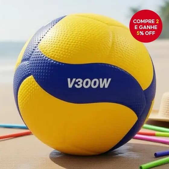 Bola de Vôlei de Praia PU V300W Alta Elasticidade #5 com Capa Resistente ao Desgaste