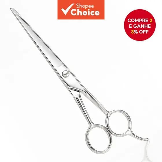 Tesoura De Corte De Cabelo Profissional De Aço Inoxidável De 6 Polegadas Para Precisão E Durabilidade