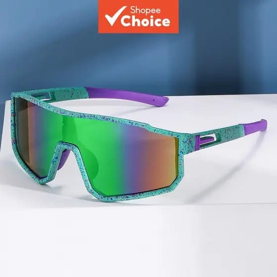 Óculos De Sol Unissex Uv400 Noturnos À Prova De Vento Para Ciclismo , Corrida , Maratona , Rosto Redondo