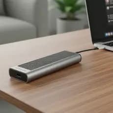 Vention 10 Gbps USB 3.2 Gen 2 Tipo-C Gabinete M.2 para SSDs NVMe/SATA - Case de HD externo