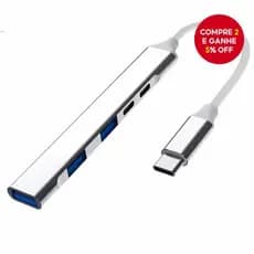 USB C HUB 5 em 1 divisor SATA para tipo C 3.0 adaptador SSD de alumínio extensão dispositivos de tablet transferência