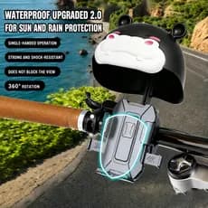 Suporte De Telefone À Prova D'água Com Haste De Espelho Retrovisor Adequado Para Moto