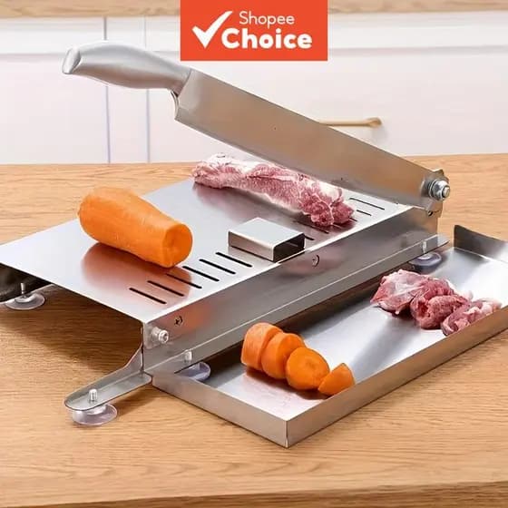 Fatiador de alimentos de aço inoxidável, cortador de tomate antiderrapante para queijo e presunto, utensílio de cozinha,