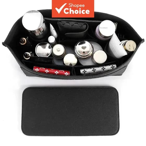 Inserção Organizadora De Bolsa De Feltro Para Bolsas E Modelador De Sacola Com Zíper 10 Bolsos Organizador Viagem