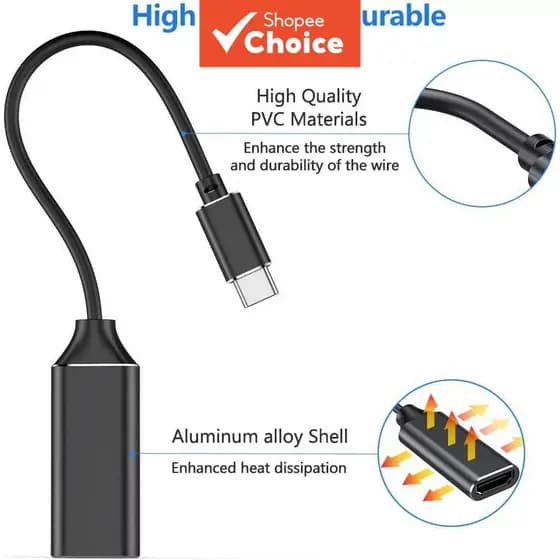 Adaptador USB-C para HDMI 4K, cabo USB 3.1 HDMI para MacBook, Samsung Galaxy S10, Huawei Mate P20 Pro, adaptador Type-C
