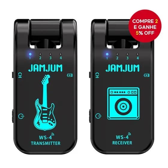Sistema De Guitarra Sem Fio Transmissor E Receptor De Latência Ultrabaixa De 2.4 Ghz Para Baixo Teclados Elétrica ​