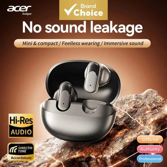 Acer OHR628 Fones De Ouvido TWS Estéreo Sem Fio Bluetooth Intra-Auriculares Tipo-C Carregamento Para Música Uso Diário V