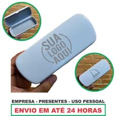 Kit 10 Estojos Case Para Óculos Personalizados Ótica Empresa