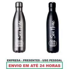 Garrafa Térmica 780ml  Personalizada Nome Logomarca Empresa Confraternização Brinde