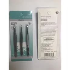 Kit 3 Pinças Para Designer De Sobrancelhas /3 ponta diferente