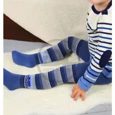 Kit Com 2 PCS Meia Calça Com Pé Infantil Inverno Para Meninos