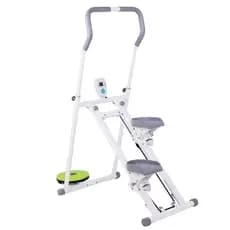 Simulador de escada multifuncional para uso doméstico, stepper dobrável, capacidade de carga de 120 kg.