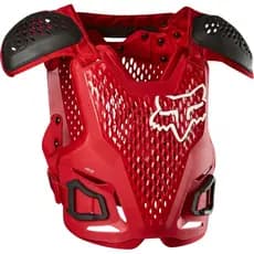 Colete Motocross Trilha Off Road Fox R3 Ajustável Vermelho
