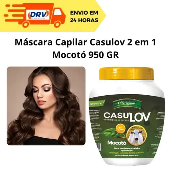 Máscara Capilar Casulov 2 em 1 Mocotó 950 Gr - Máscara Capilar Casulov - Máscara Casulão
